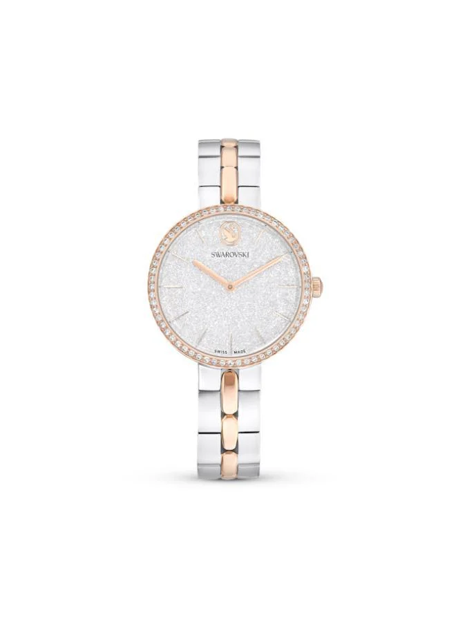 سواروفسكي ساعة يد كوكتيل ستانلس ستيل احترافية تناظرية